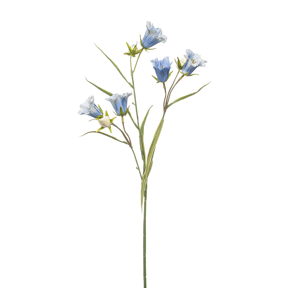 Emerald Campanula Spray x3 Light Blue 65cm
