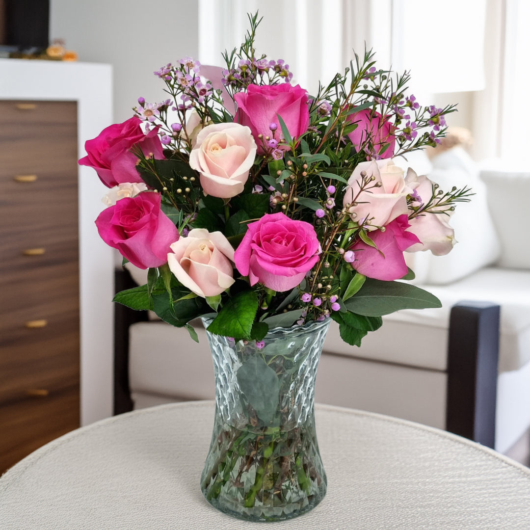 Long Stem Pink Roses