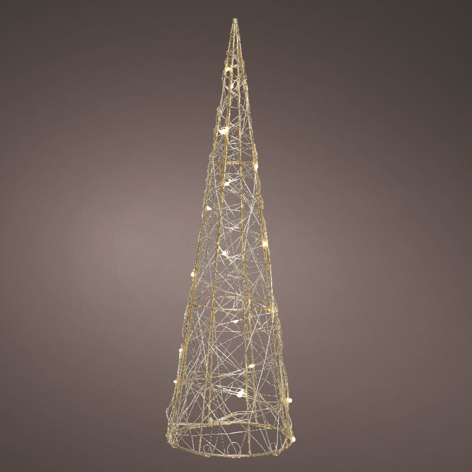Kaemingk Indoor Micro LED Wire Cone Steady Large Battery Operated