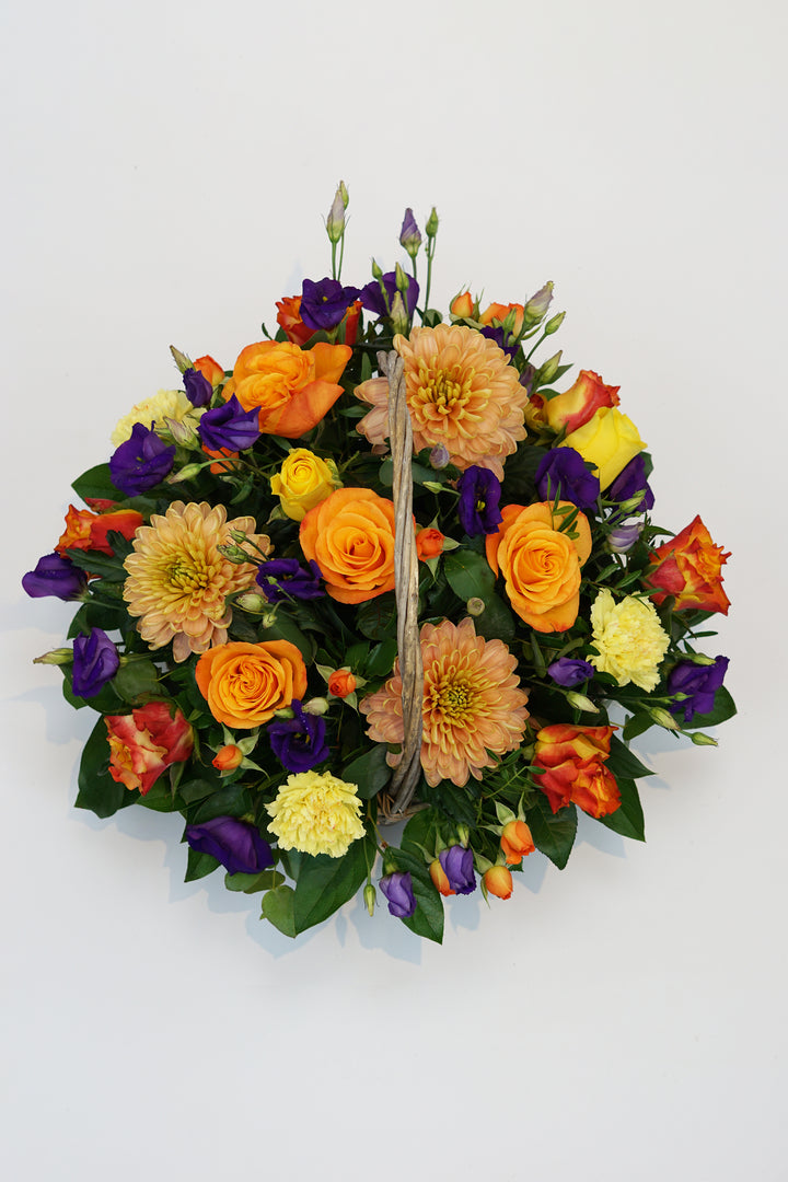 ORANGE BASKET ARRANGEMENT
