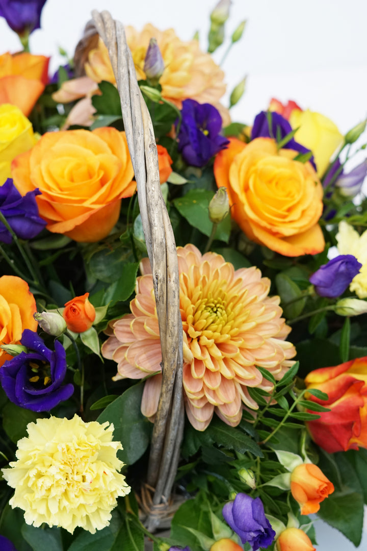 ORANGE BASKET ARRANGEMENT