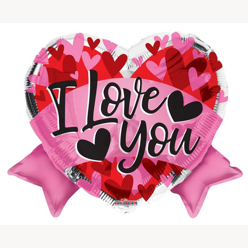 I Love You Bow Balloon (18 inch)