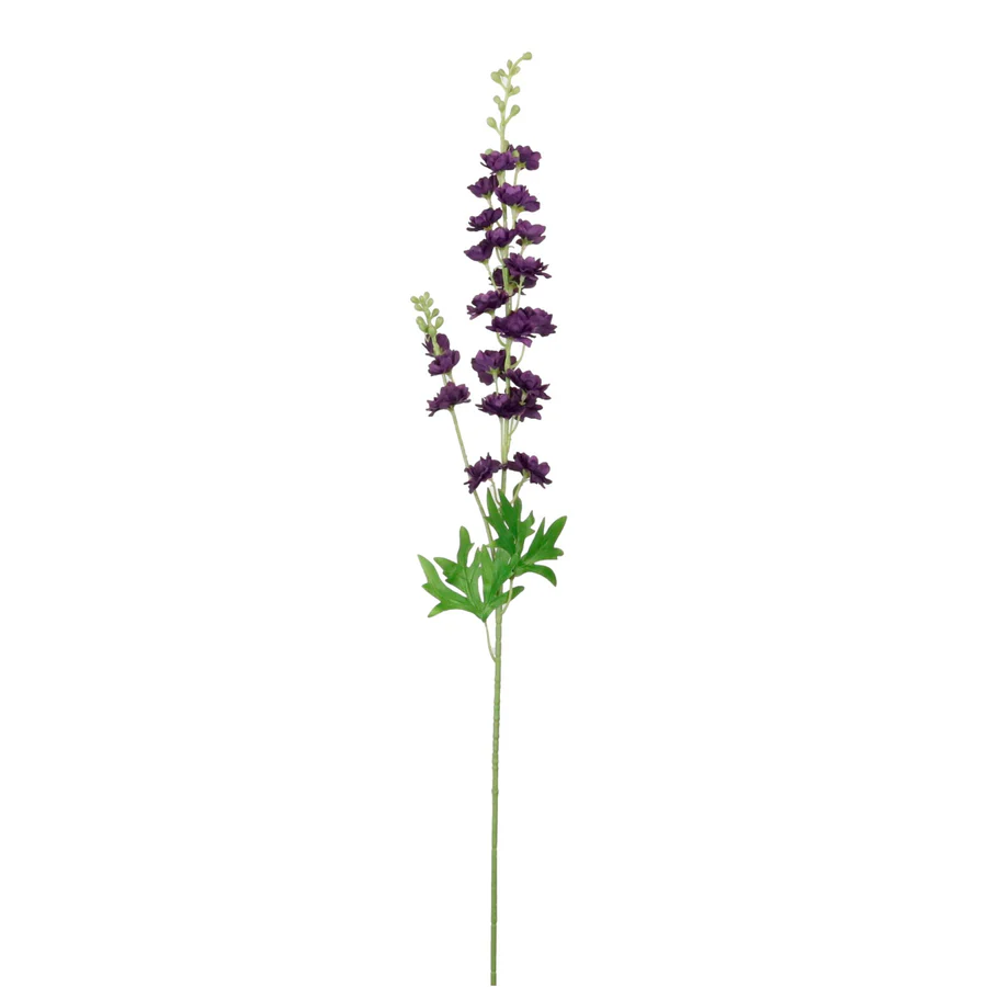 Lotus Imports Silk Slim Two-Stemmed Stock Purple