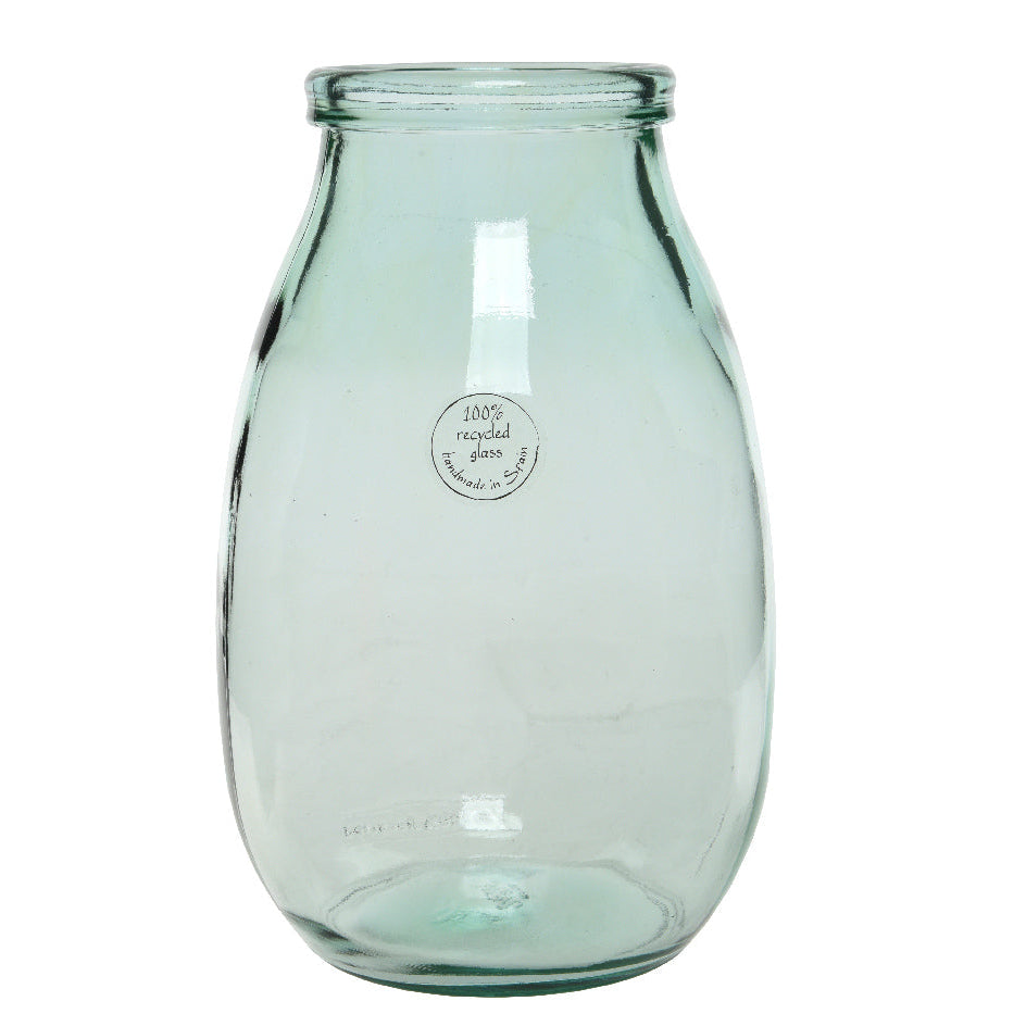 Recycled Clear Glass Vase 18 x 28cm