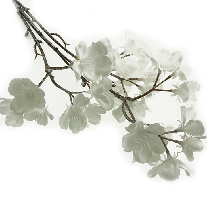 Sage Décor  Frosted Blossom Spray 50Cm