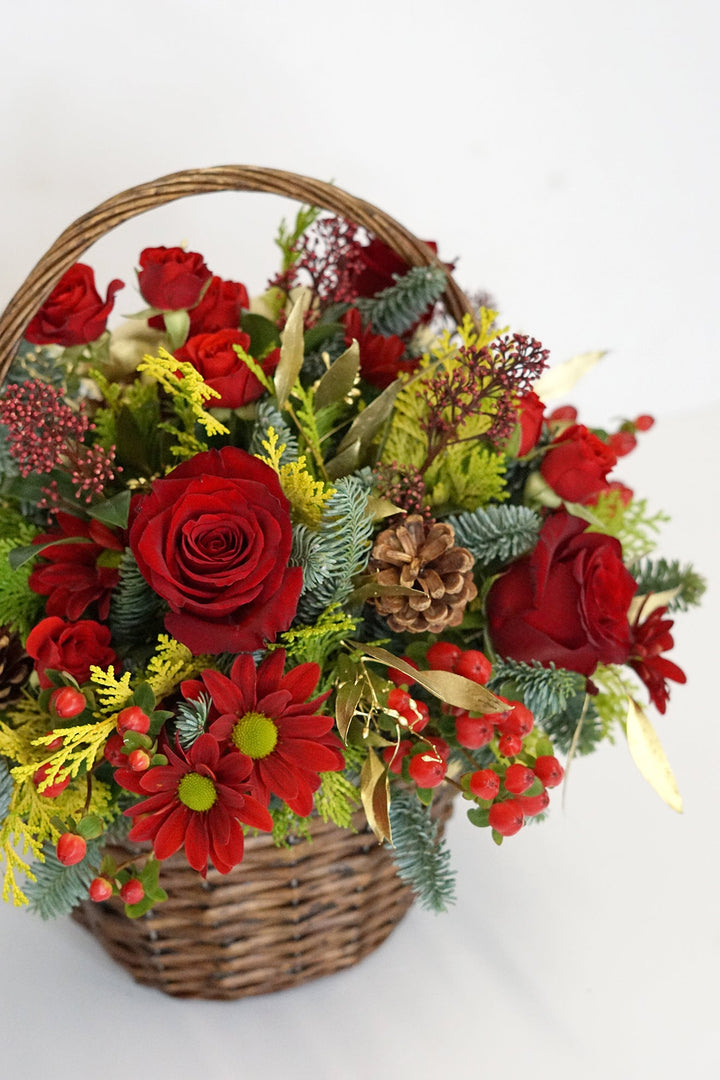 Christmas Basket Arrangement