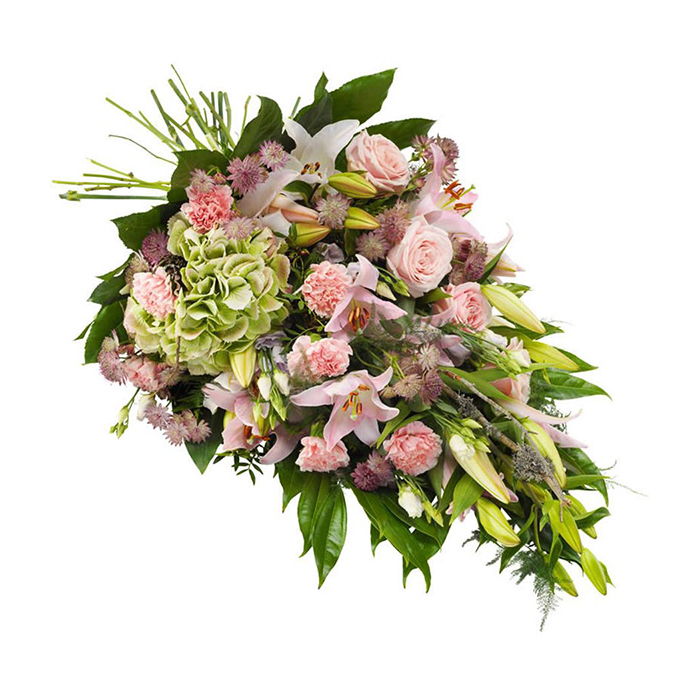 Pink Lilies Tied Sheaf