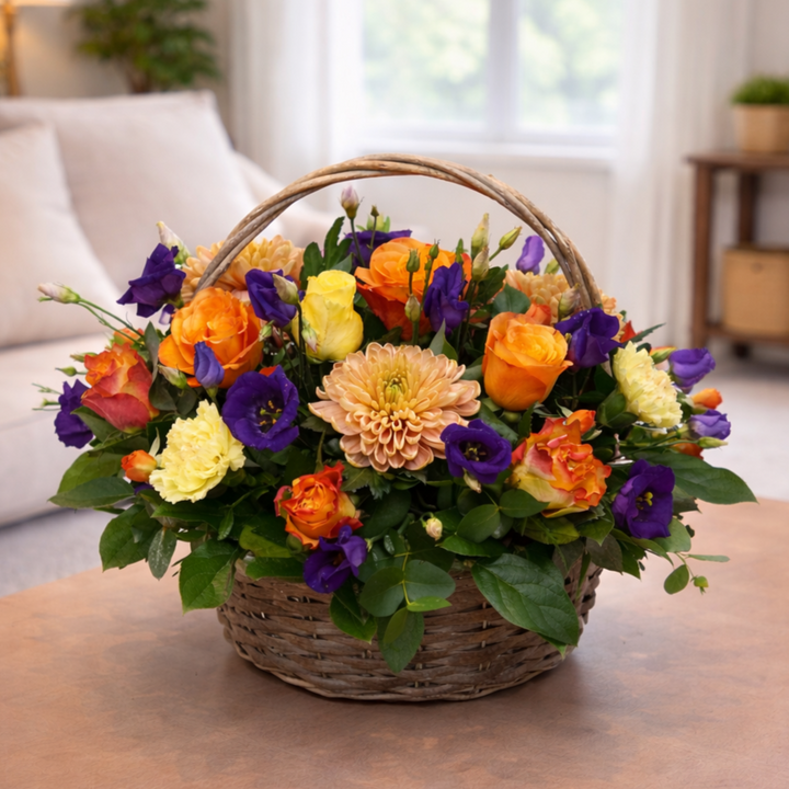 ORANGE BASKET ARRANGEMENT