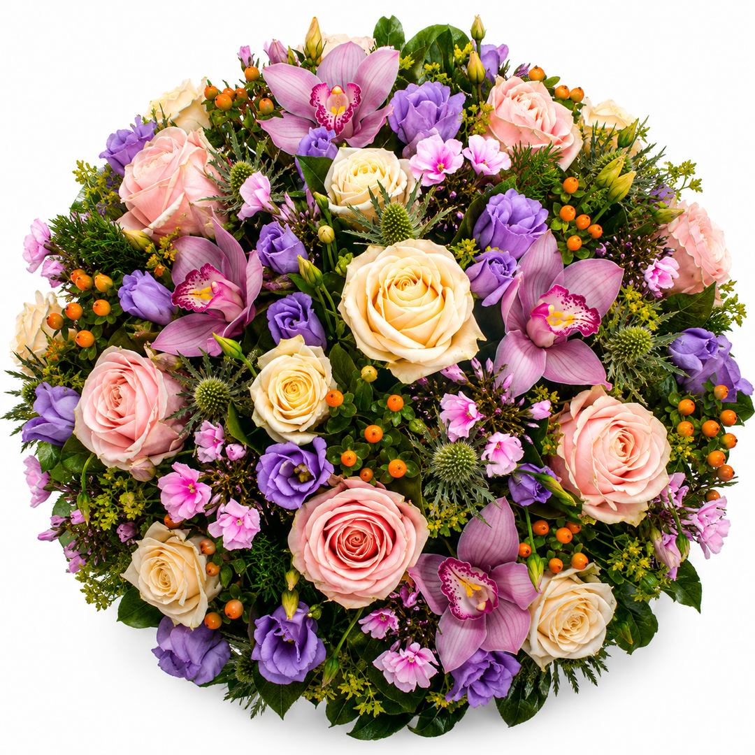 Pastel Rose & Orchid Posy