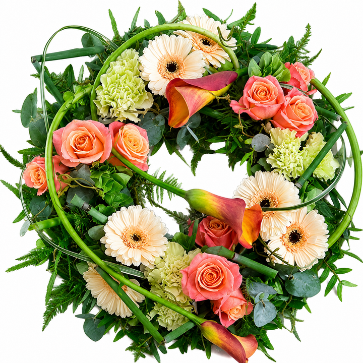 Peach & Cream Wreath