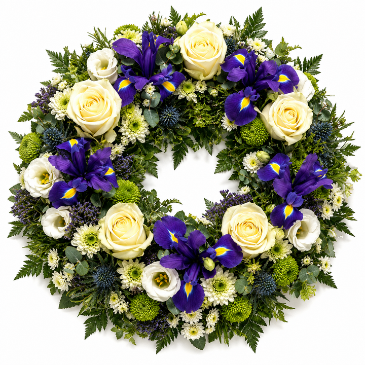 Purple & White Wreath