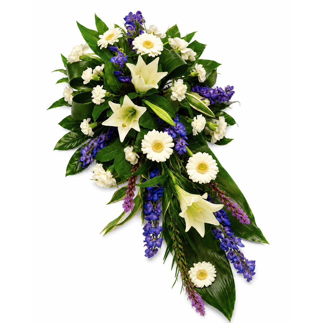 Purple and White Single Ended Spray