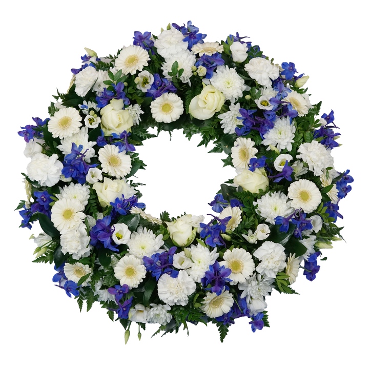 BLUE AND WHITE