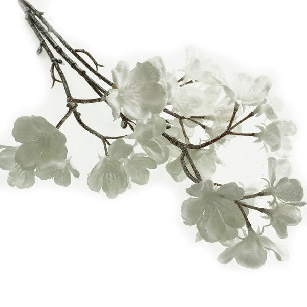 Sage Décor  Frosted Blossom Spray 50Cm