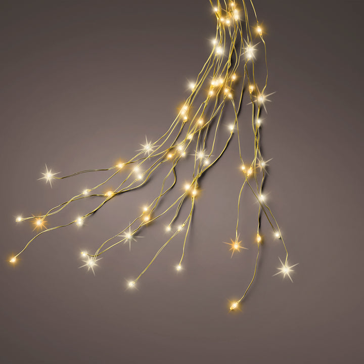 Kaemingk Micro LED Golden Flashing Tree Bunch Lights (210cm)