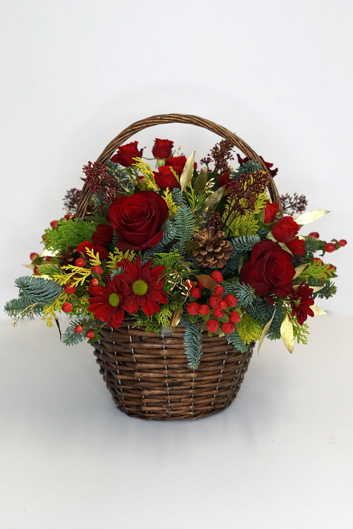 Christmas Basket Arrangement
