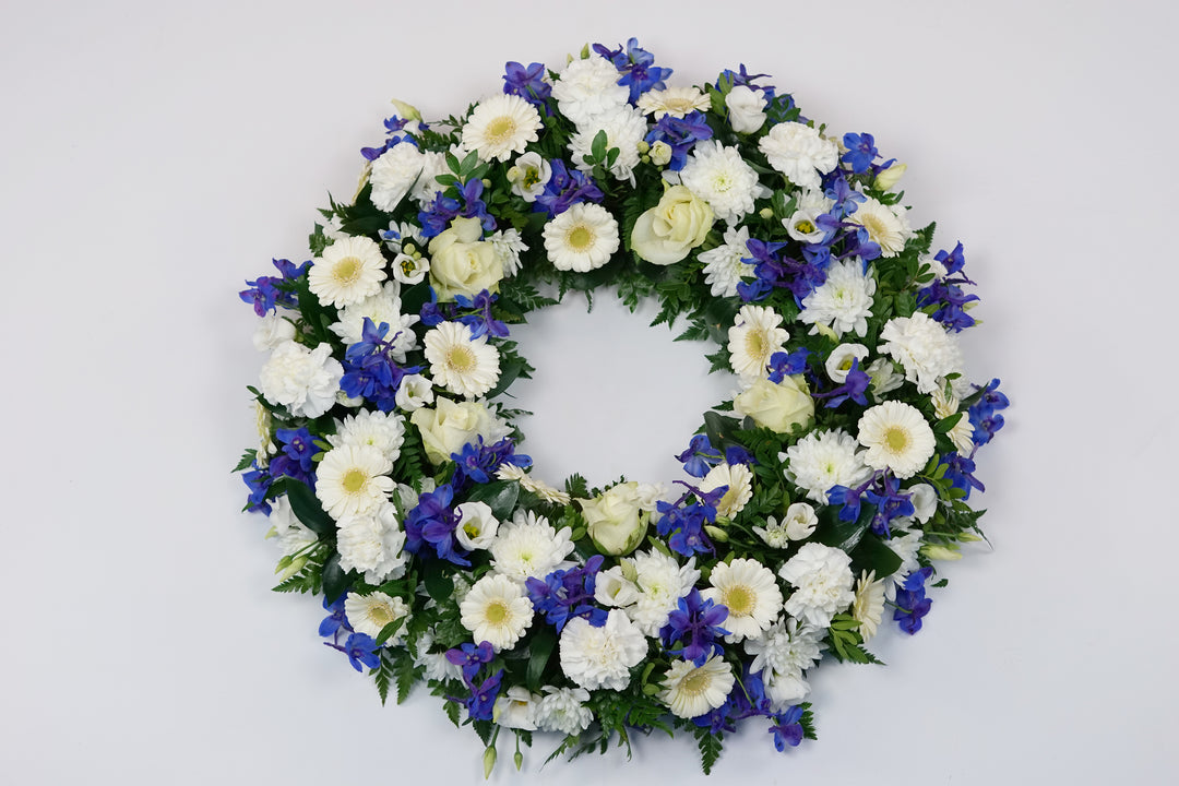 BLUE AND WHITE