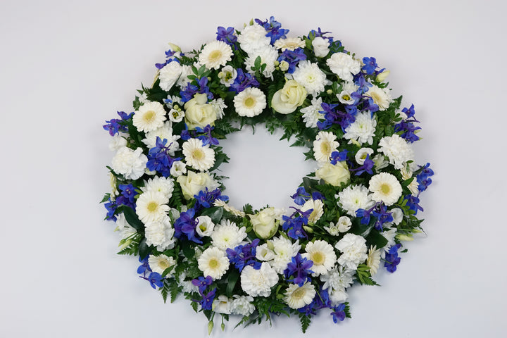BLUE AND WHITE