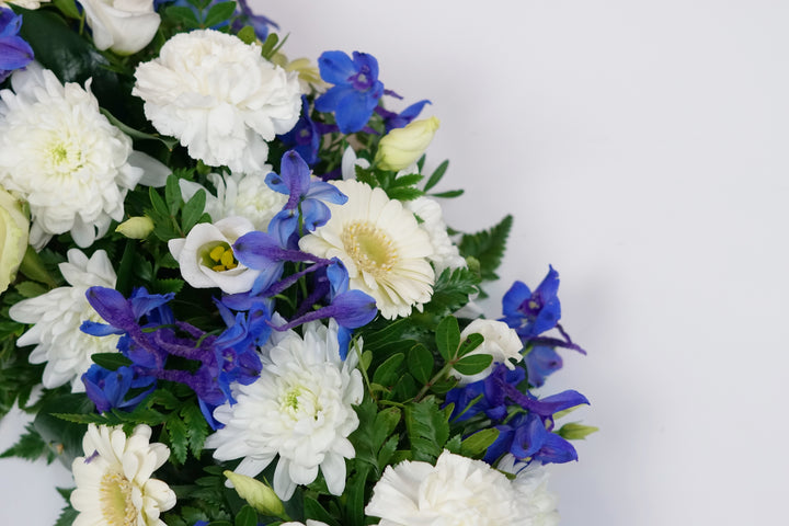 BLUE AND WHITE