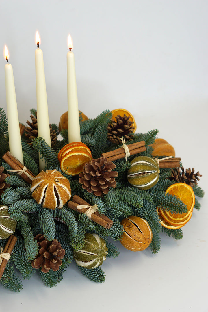 Good Tidings Long Table Arrangement
