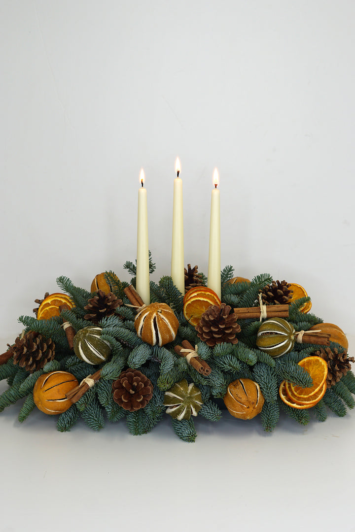 Good Tidings Long Table Arrangement
