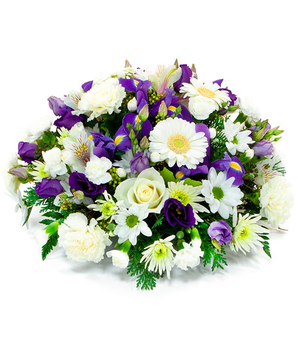 Purple & White Posy